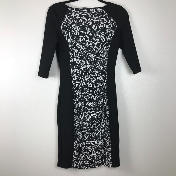 Chaps Dresses & Skirts - 3/$20 Chaps B&W Fitted Printed Cocktail Dress Sz 4